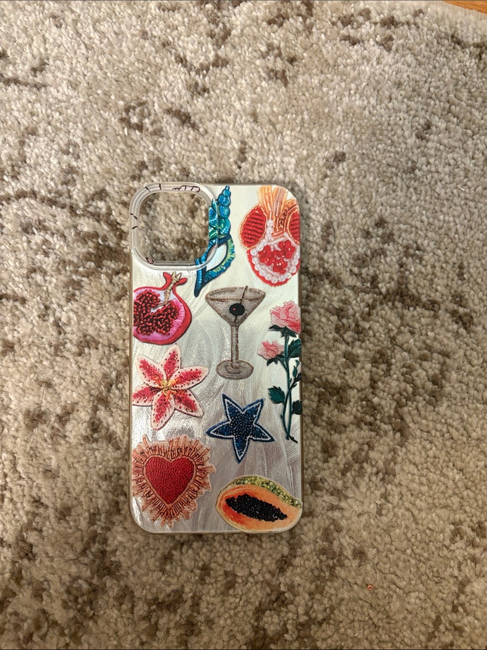 iPhone 14 case with fun “beaded” looking designs